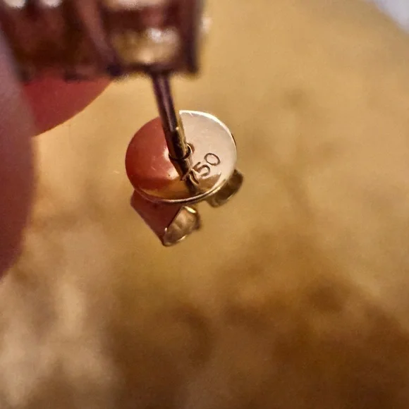 SOLD Bony Levy solid 18K yellow gold, citrine black spinel peridot stud earrings - Picture 3 of 6